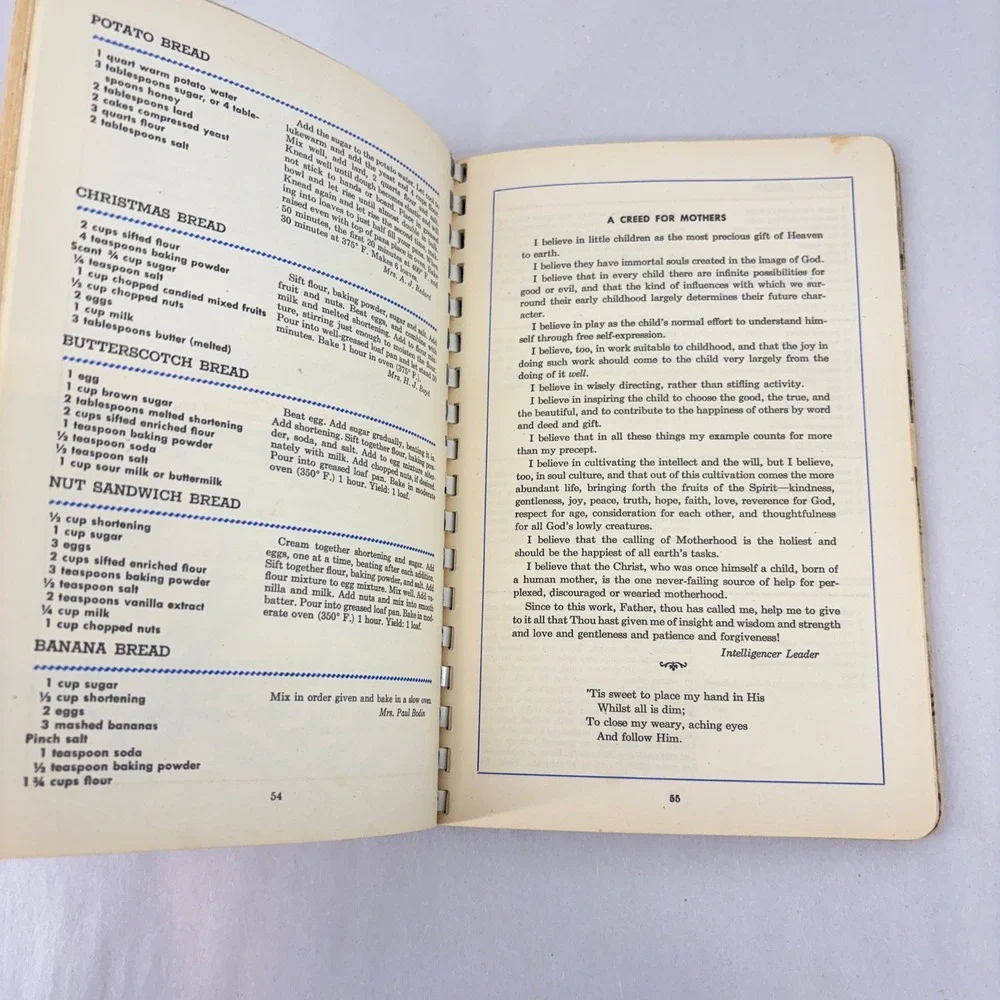 Moody Bible Institute Food For The Body For The Soul 1943 Vintage Cookbook MCM